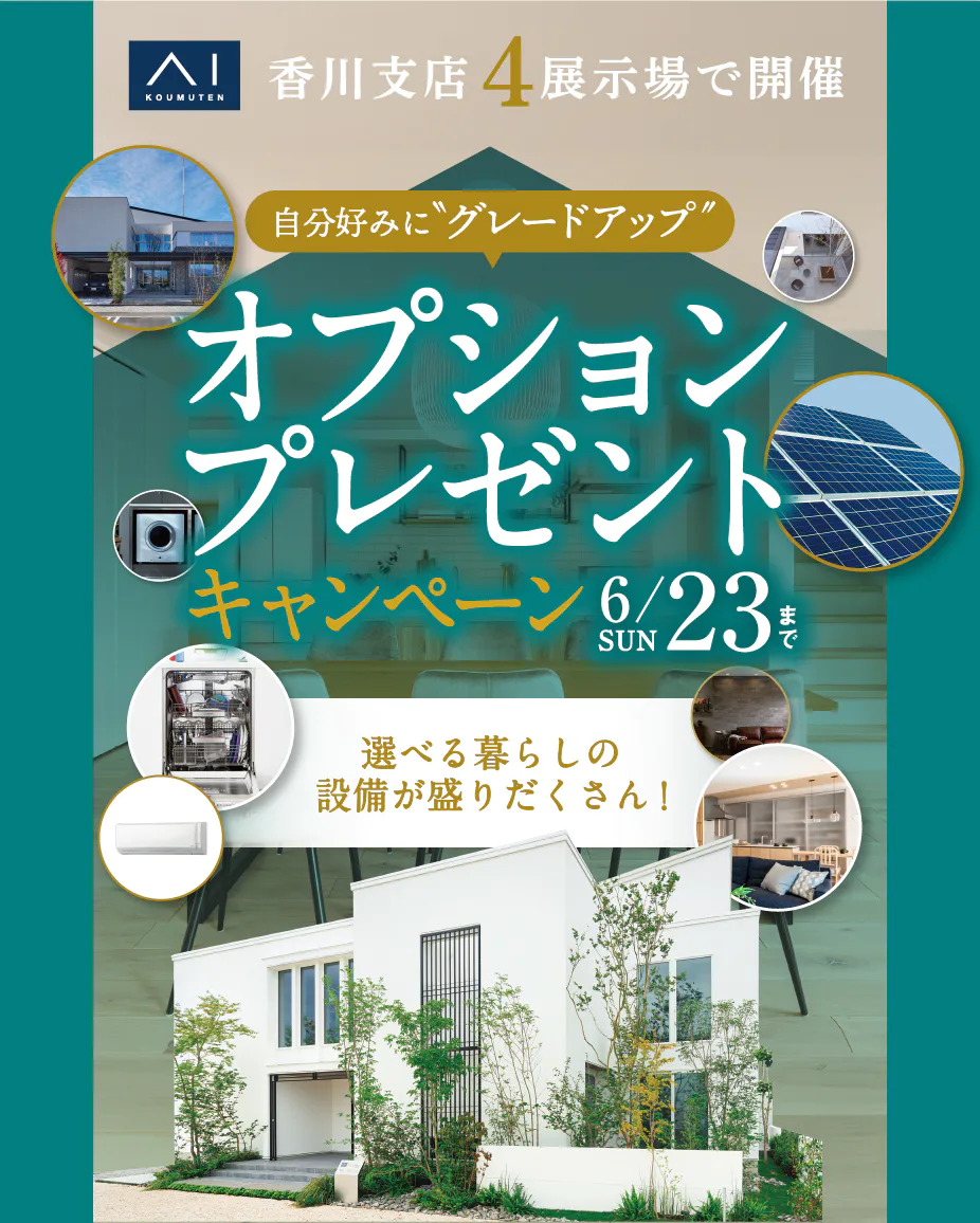 オプションプレゼントキャンペーンを6/23（日）までの期間中開催